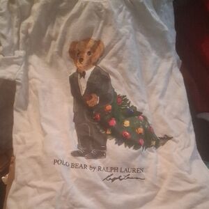 Ralph Lauren White Polo Bear T-Shirt